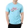 Nike T Shirts Men's Blue Crew Neck Moderate Straight Fit BQ0703-486