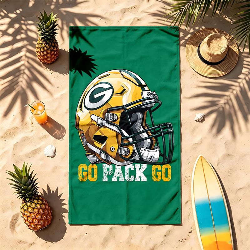 Green Bay Packers (19) Téma Ručník na pláž Odolný vůči písku Měkký a pohodlný Vhodný k bazénu Kempování Jóga a Potápění Cestovní