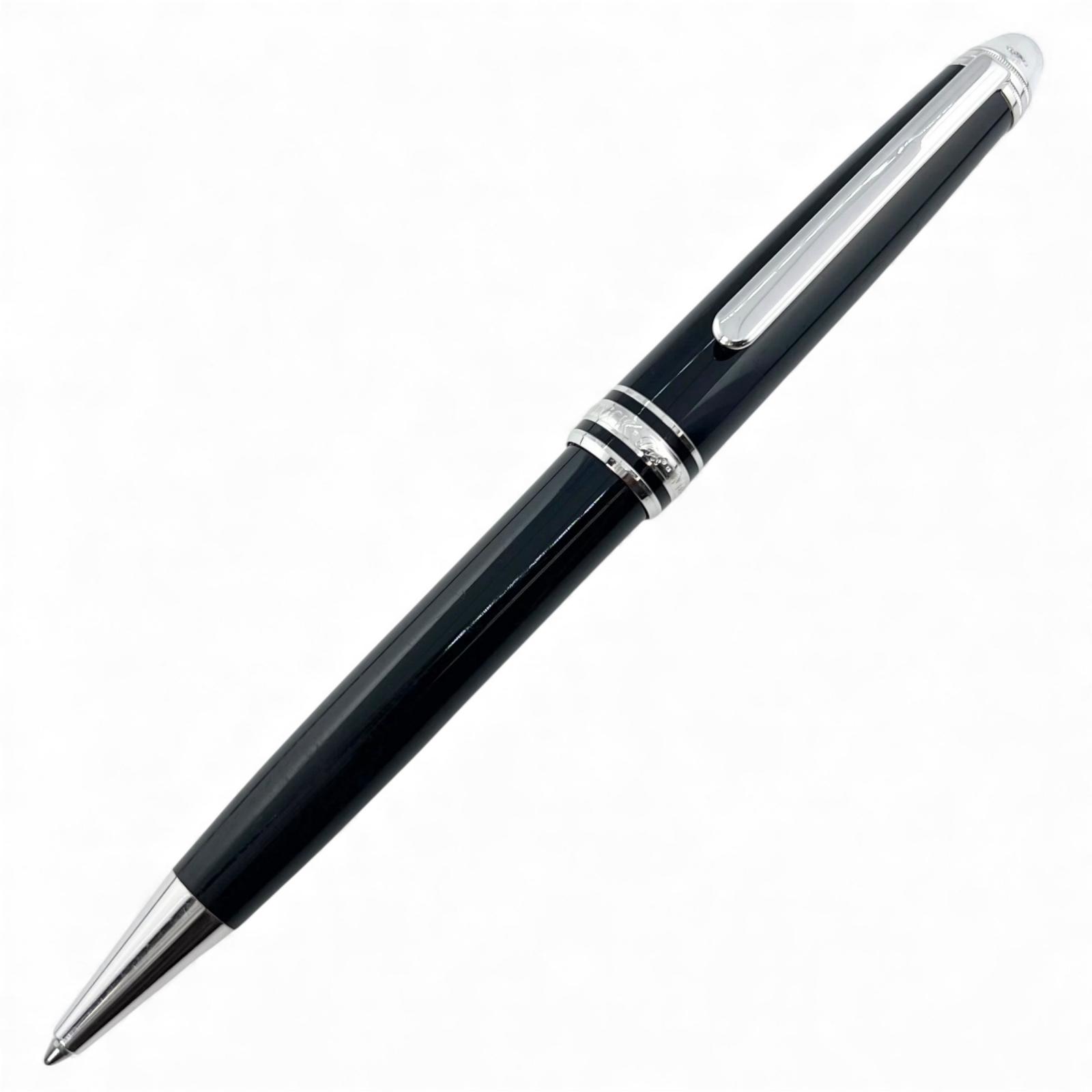 

Good MONTBLANC Ballpoint pen Meisterstück Classic diamond Black Silver mens Used