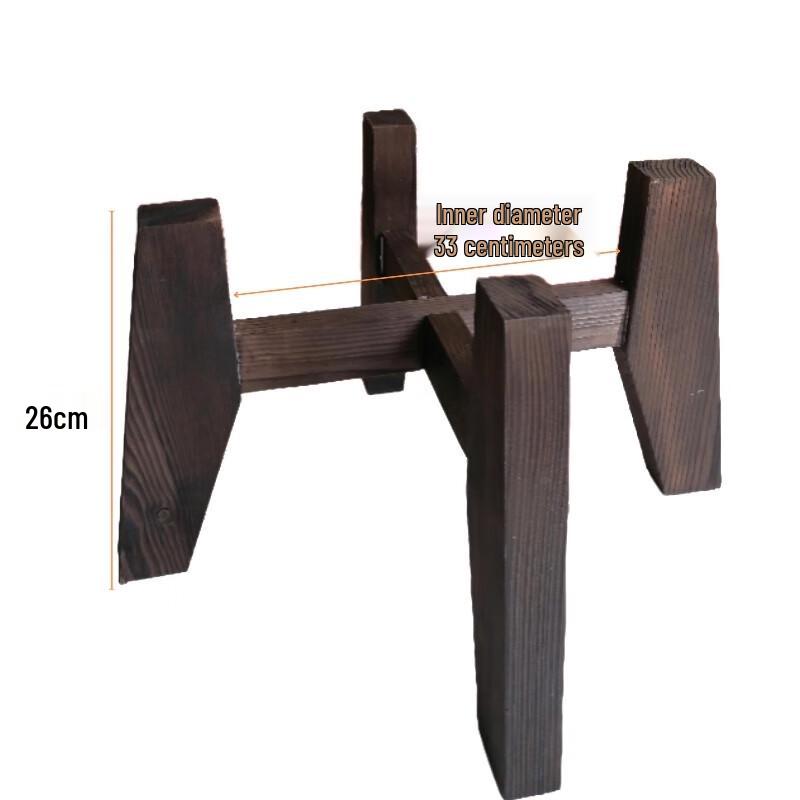 

Carbonized Wood Flower Stand