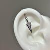 Helix Ear Stud Fashion Versatile Trendy Sword Pendant Ear Bone Nail Stainless Steel Earrings for Women Body Puncture Accessories