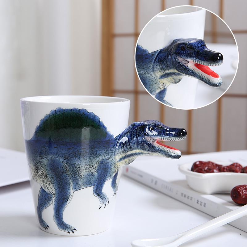 3D Zebra Handle Ceramic Coffee Cup - Unique Animal Gift Cup