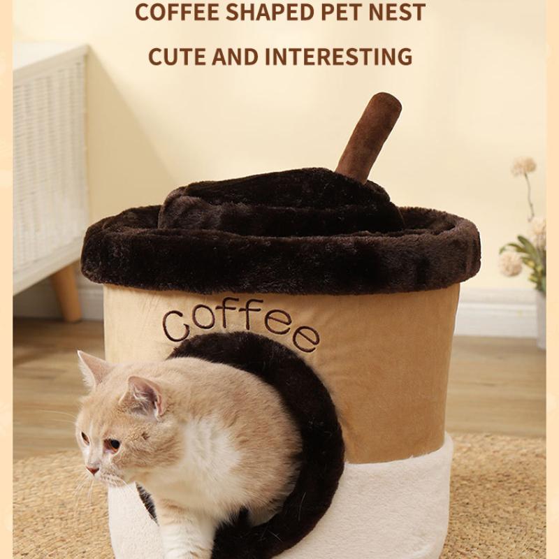 Casă creativă pentru pisici Pat amuzant pentru câini mic Pat moale pentru pisici cu pernă detașabilă Casă pentru câini pentru cățeluși pisici iarnă Canisă caldă pentru câini
