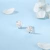 Zircon Flower Earrings Small Fresh and Elegant Earrings Simple Design and Elegant Feeling.