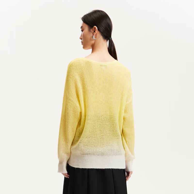 Veromoda Women's V-Neck Gradient Knit Sweater