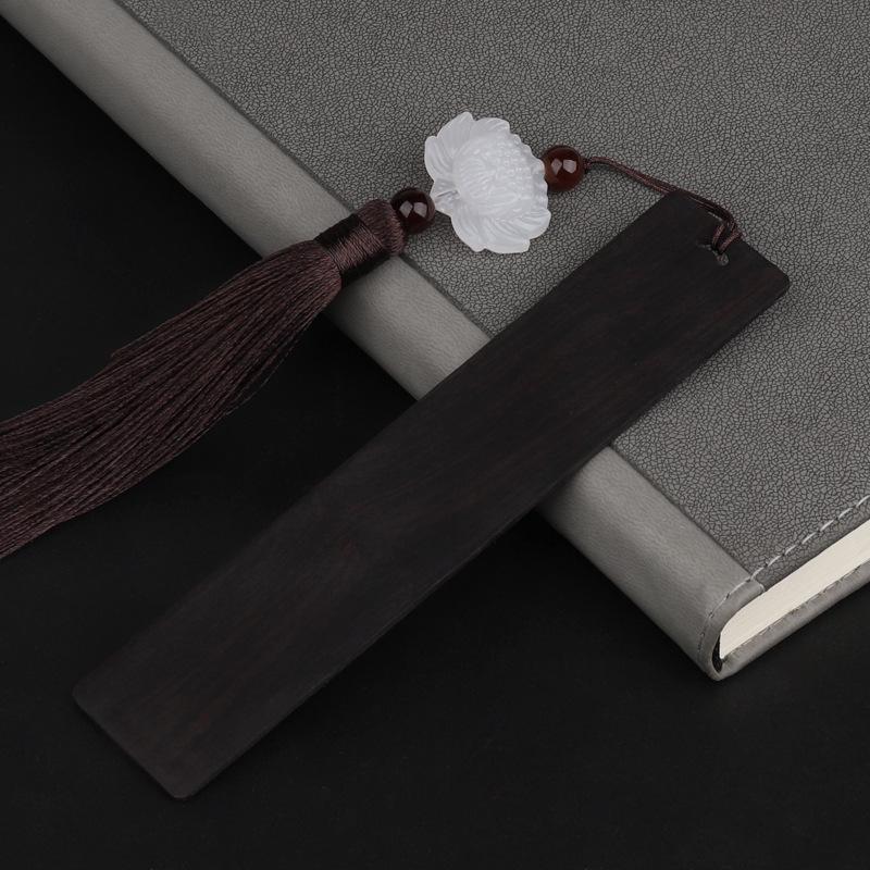 Rosewood Bookmark: Retro Chinese Style Gift for Students - Artistic Ancient Design, Custom DIY Option