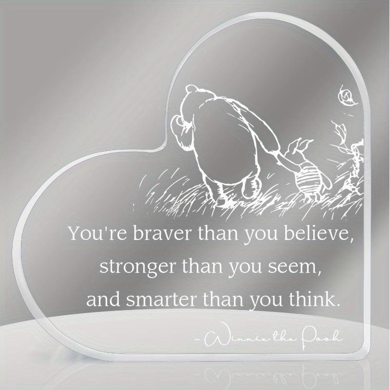 

Office decoration for friends and bear enthusiasts, gifts for good friends, acrylic heart-shaped decorative table logo чистый