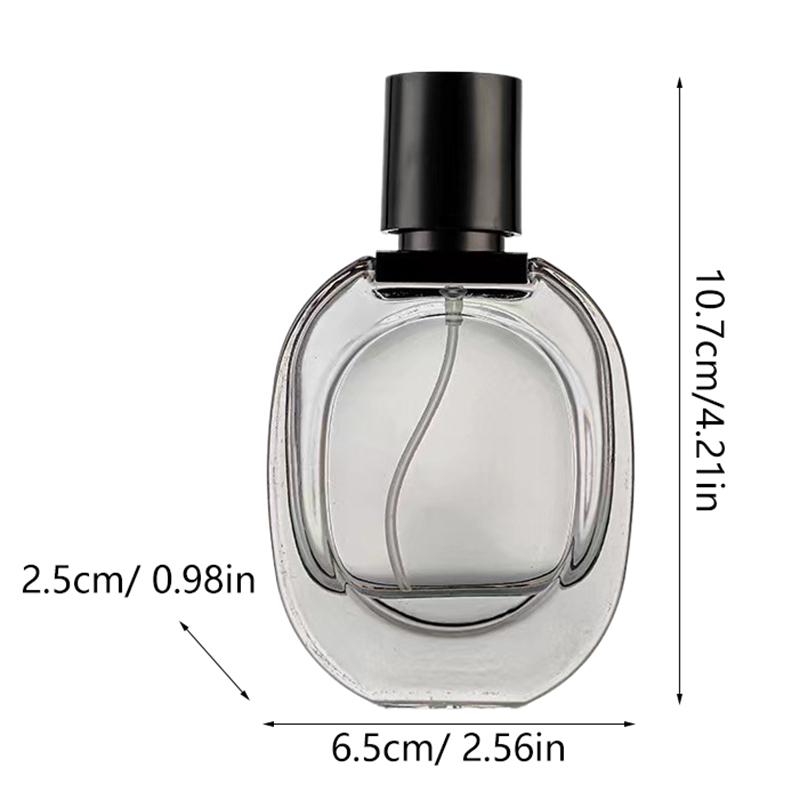50Ml Portable Perfume Spray Bottle Refillable Glass Spray Empty Bottle Instead Of Travel Cosmetics Large Capacity Press Type