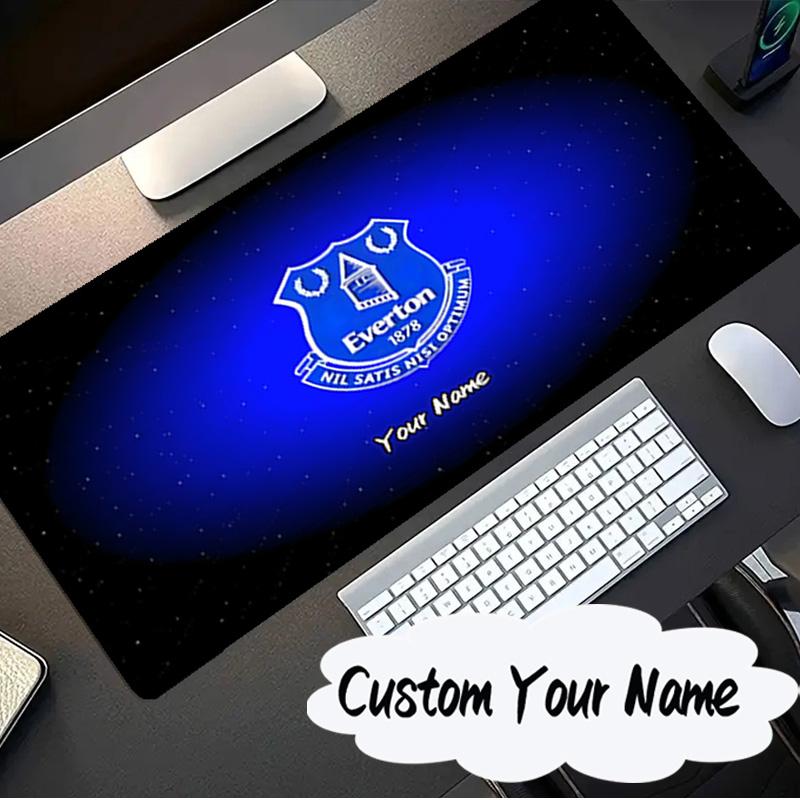 Custom Name Mouse pad Fc Everton Crest Design Mouse pad, Gaming Mouse Pad, keyboard pad, Desk Decor for computer notebook Fan Birthday Gift