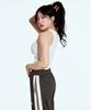 BORN TO WIN Cut-Out Tank Top [Ivory]