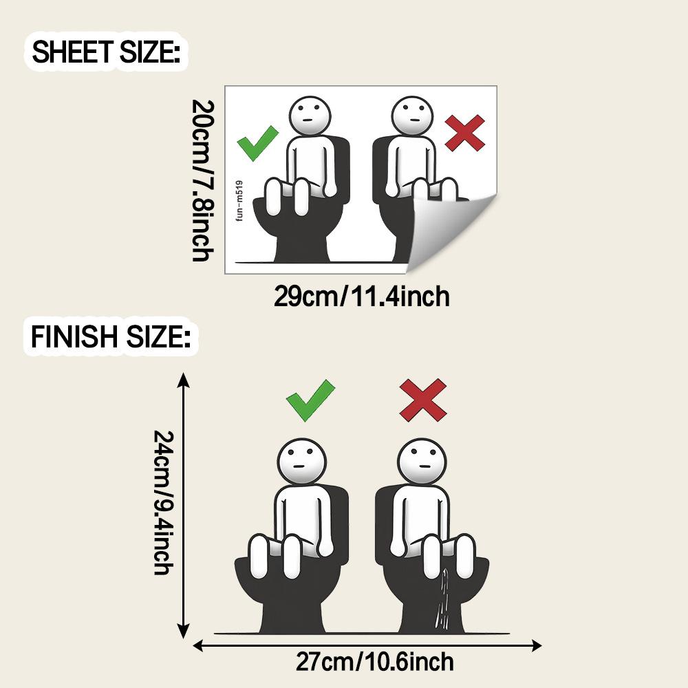 

Креативные забавные наклейки для туалета учат этикету, наклейки для украшения туалета