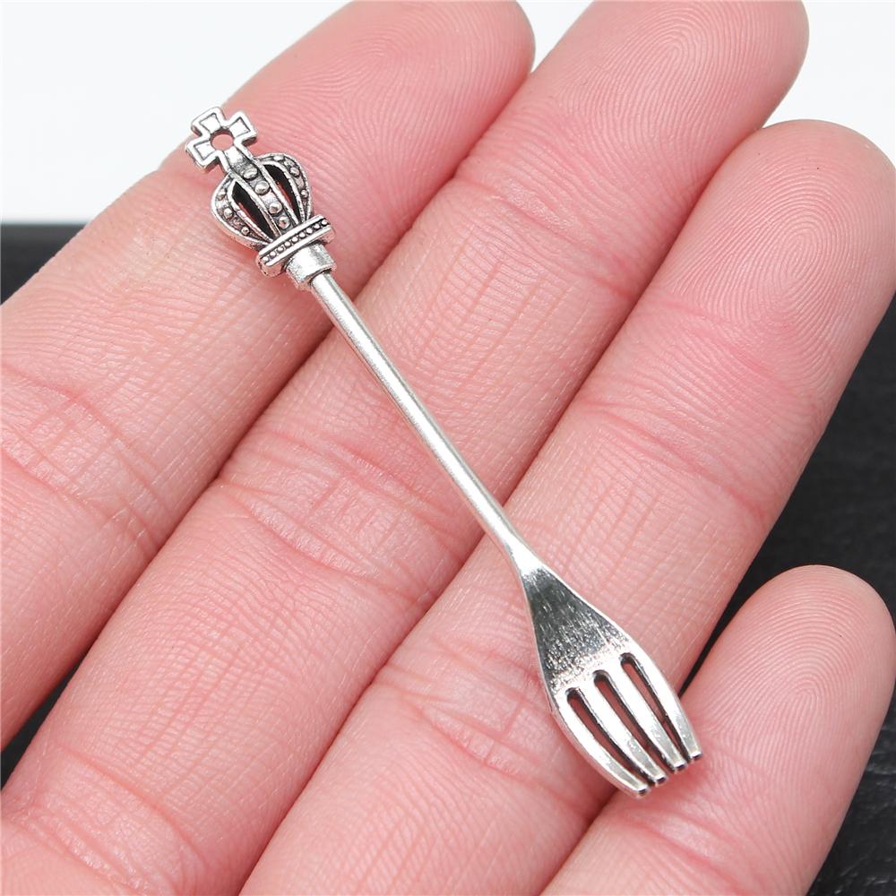 20pcs Tableware Dinnerware Dinner Set Dinner Service Knife Spoon Fork Charms For Jewelry Making DIY Crafts
