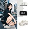 Sheepskin Pad Little White Shoes Women's 2025 Spring New Thick-soled Heightening Canvas Shoes Casual Versatile Muffin Shoes