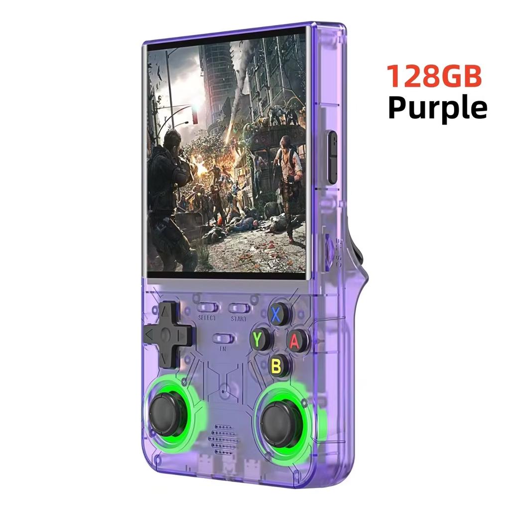 R36 Ultra Handheld Retro Video Game Console IPS Screen 128GB Preloaded Games Portable Pocket Player with Linux System R36Ultra