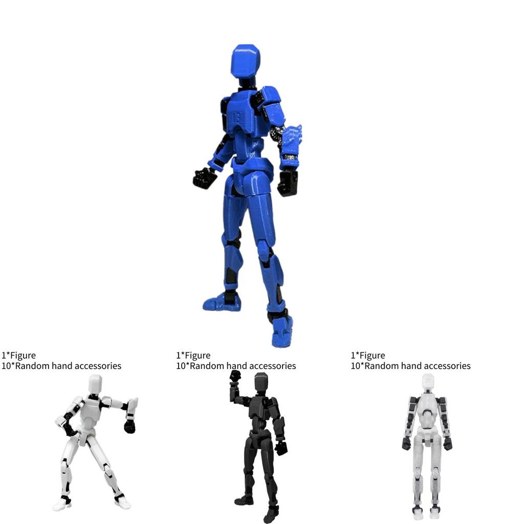 Lucky 3d Printed 13 Action Figure Decompressio Multi Jointed Movable Figures
