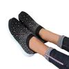 2022 Plus Size Rhinestone Slip-On Fly-Knit Mesh Women's Casual Shoes