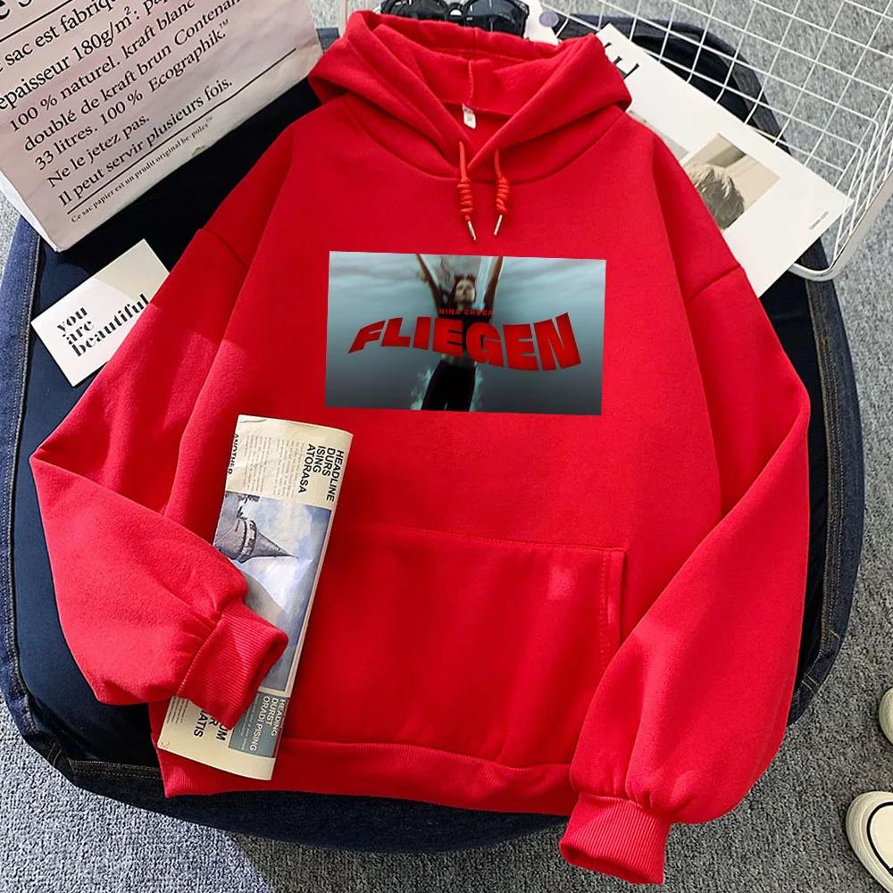 Fliegen Nina Chuba Hoodies Album Graphic Printing Sweatshirts Sudaderas Long Sleeve Winter Men/Women Pullovers Streetwear Unisex