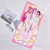 1pc KPop Demon Hunters10 Beach Towel, Beach and Seaside Swimming Pool Equipment, Fashion Pattern, Rectangular, Travel Essentials