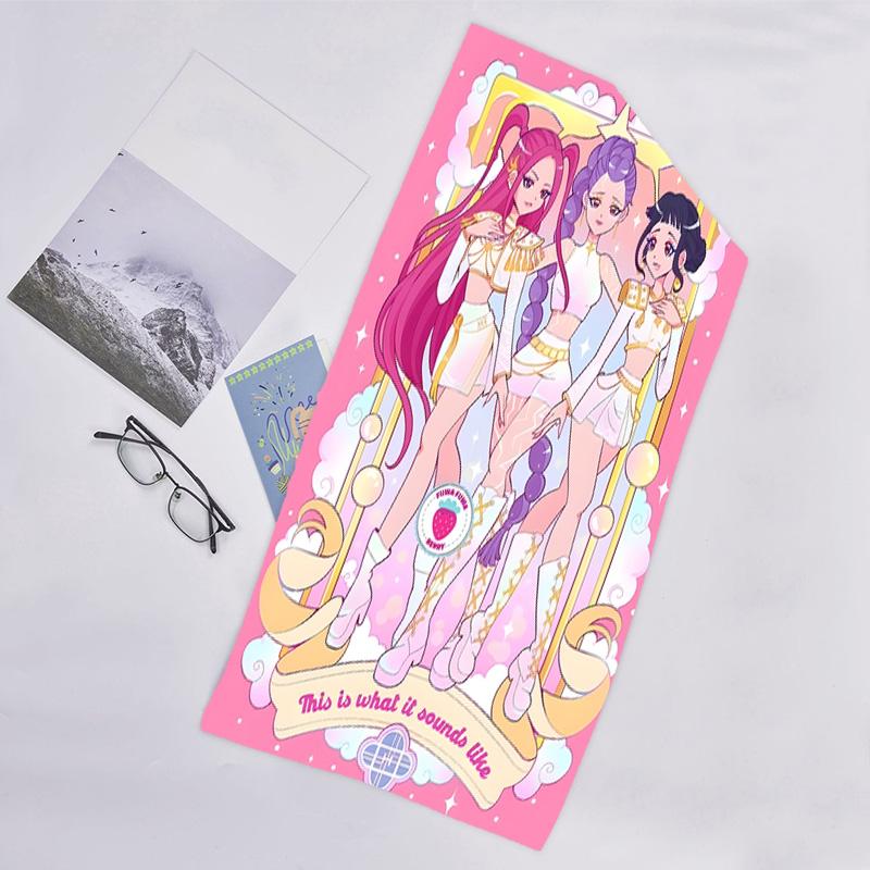 1pc KPop Demon Hunters10 Beach Towel, Beach and Seaside Swimming Pool Equipment, Fashion Pattern, Rectangular, Travel Essentials