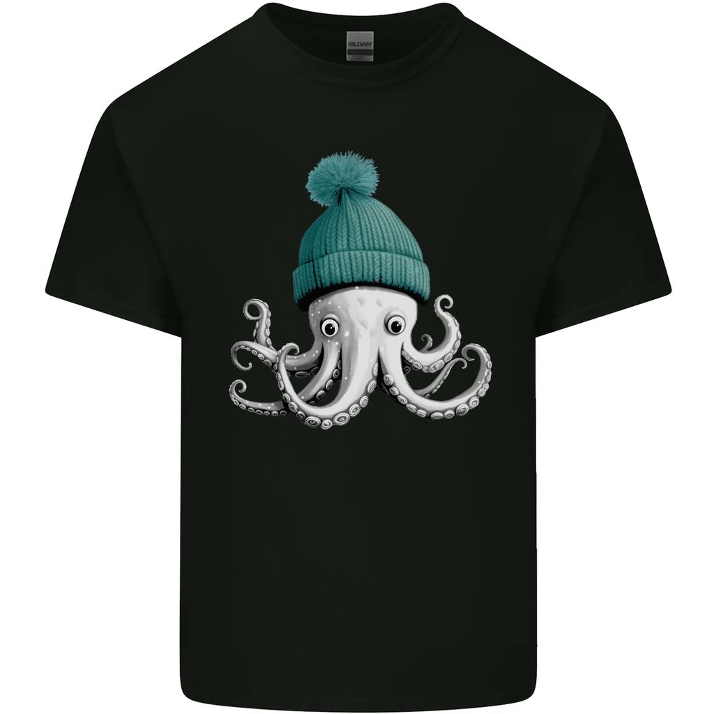 A Cute Baby Octopus in a Hat Scuba Diving Unisexs Light Cotton TShirt