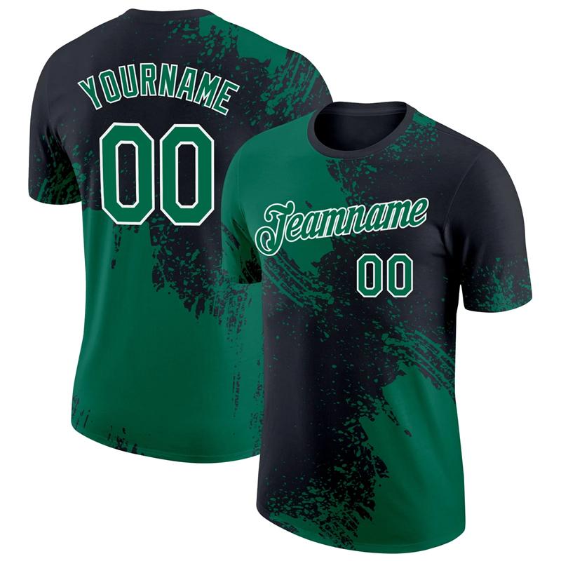 

Custom Name Number 3D Colour Block Pattern T Shirt New Design Pop Men Football Short Sleeve Tops Unisex S