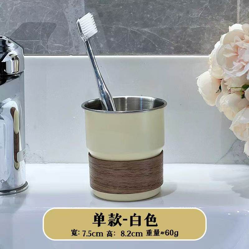Edelstahl Mundspülbecher Haushalt Badezimmerregal Luxuriöser Zahnbürstenhalter Tischwaschbecken Badezimmerdekoration Modern