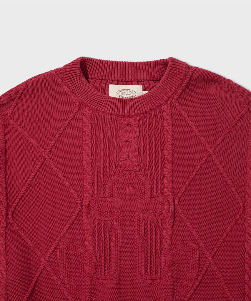 AMFEAST Seaman Washed Cotton Knit Washed Red...