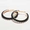 Women Faux Pearl Inlaid Large Circle Statement Hoop Earrings Jewelry