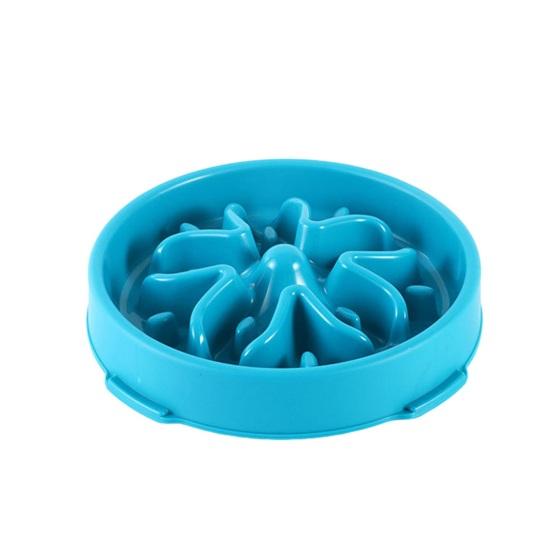 

Dog Slow Feeder Bowl Large Breed Unbreakable Safe Slow Down Eating Reduce Bloating Dog Bowl Easy to Clean Maze синій