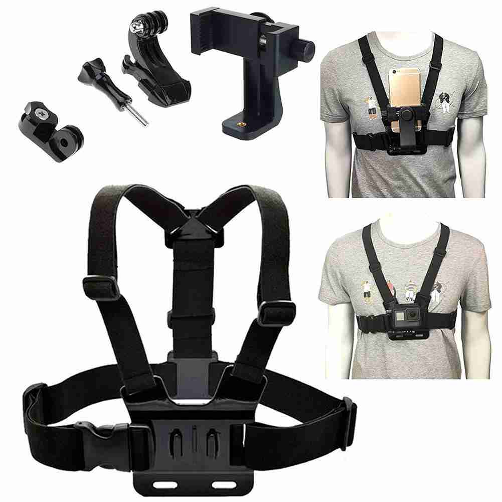 Chest Strap Mount Belt for Mobile Phone Iphone Holder Chest Strap for GoPro Hero 11 10 9 8 DJI Action Camera Accessories POV