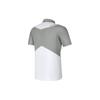 FILA Golf Series Color Block Elite Knitted Short Sleeve Polo Shirt Men Polo Shirts Jade-White A11M415106F-WT