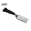 Long-term Use Car Brush Cleaning 2-in-1 Soft Bristles Portable Efficient Good Elasticity Anti-deform Arced Handle Comfortable Grip Bristle