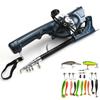 Foldable Fishing Rod 131cm Fish Tackle Set Mini Fish Pole Reel Combo  Outdoor Fishing
