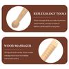 3PCS Wooden Manual Acupressure Stick Multi-functional Muscle Roller Stick  Foot Body Face