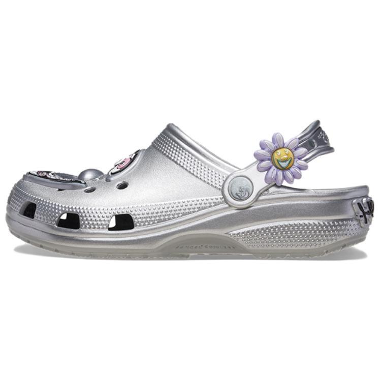 Crocs x Kenny Scharf Classic Clog Silver Men s 209487-040 EU 45-46