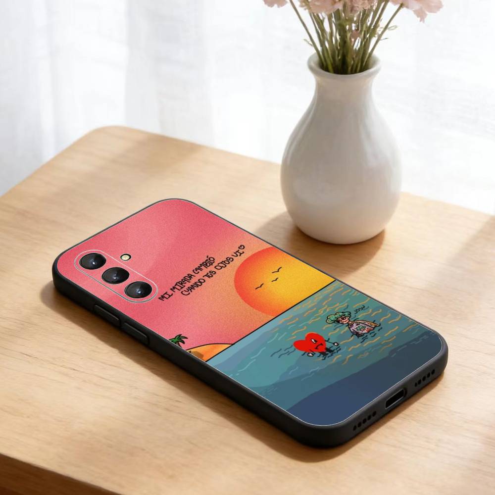 Bad Bunny Maluma Phone Case For Samsung Galaxy A73,A72,A71,A70,A52,A51 Others Soft Black Cover