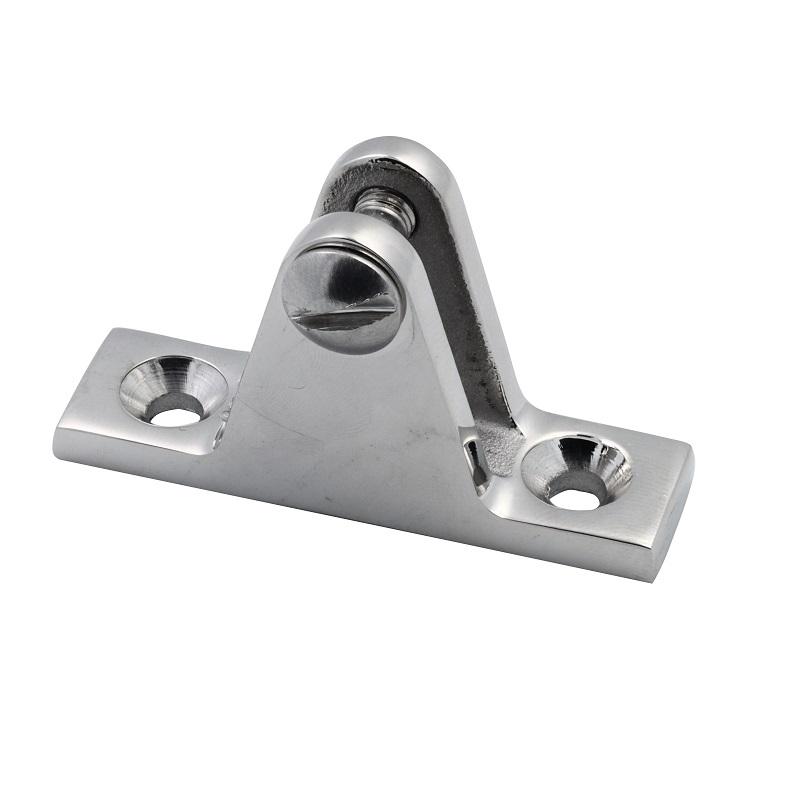 2 Pieces 316 Stainless Steel Deck Bimini Side Mount Hinge 60mm Mirror Polish Marine Boat Sailing Hardware Deck Hinge