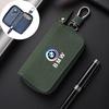 DKHN5 Car Key Cover Case Emblem Zipper Styling Wallet Leather Car Sticker For BMW X1 X2 X3 X5 X4 X6 X7 G30 G20 G32 G11 G12 F40 F30 F20