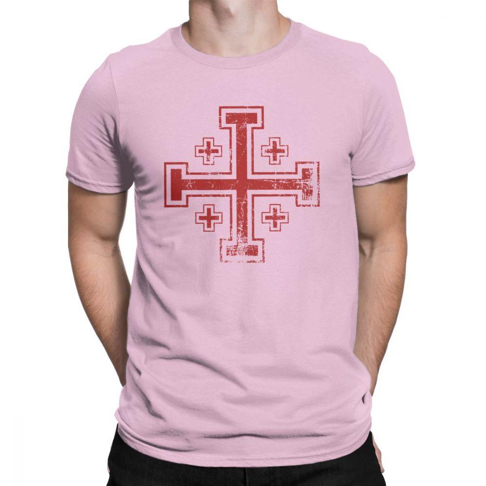 T Shirt Knights Templar TShirt Men Funny Crusader Cross Of Jerusalem Latest Cotton Short Sleeve Tees Best Gift Idea Top Clothes S