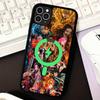 Demon Slayer Cartoon Phone Case Magnetic Case For IPhone 16 14 13 12 11 15 Pro Max Plus For Magsafe Wireless Charge Cover
