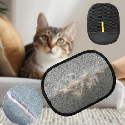 Anti Static Pet Hair Remover Gloves Double Sided Reusable Grooming Gloves Efficiently Collects Pet Fur from Carpets and Fabrics