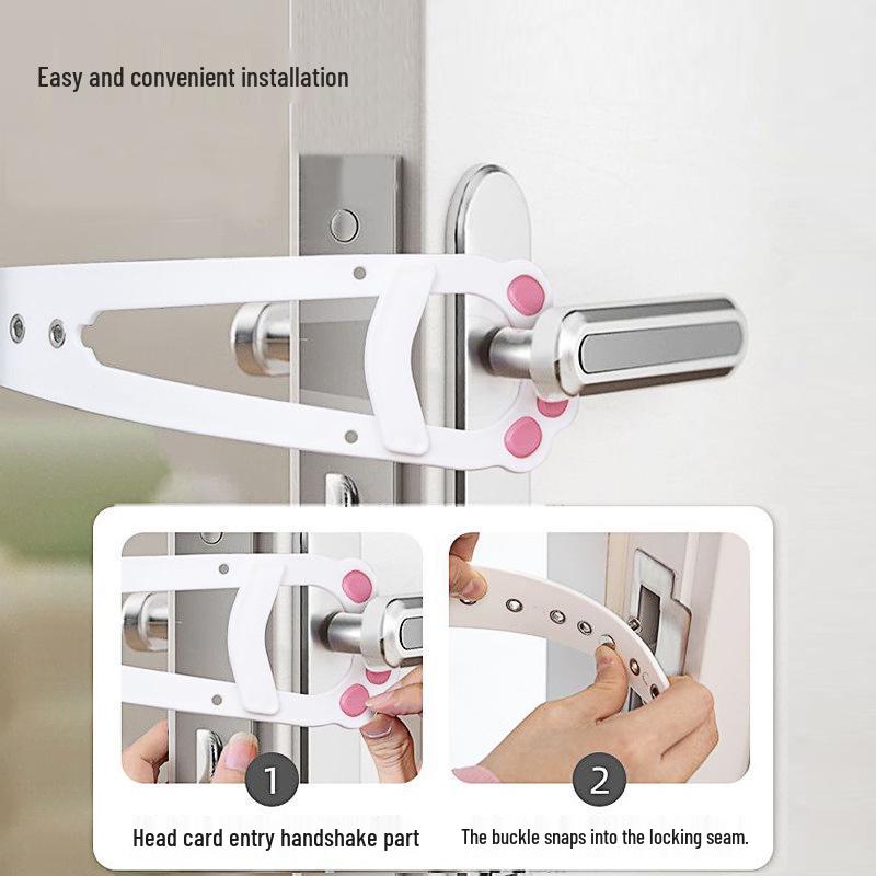 Adjustable Pet Door Holder: Punch-Free Anti-Dog Elastic Latch for Cats