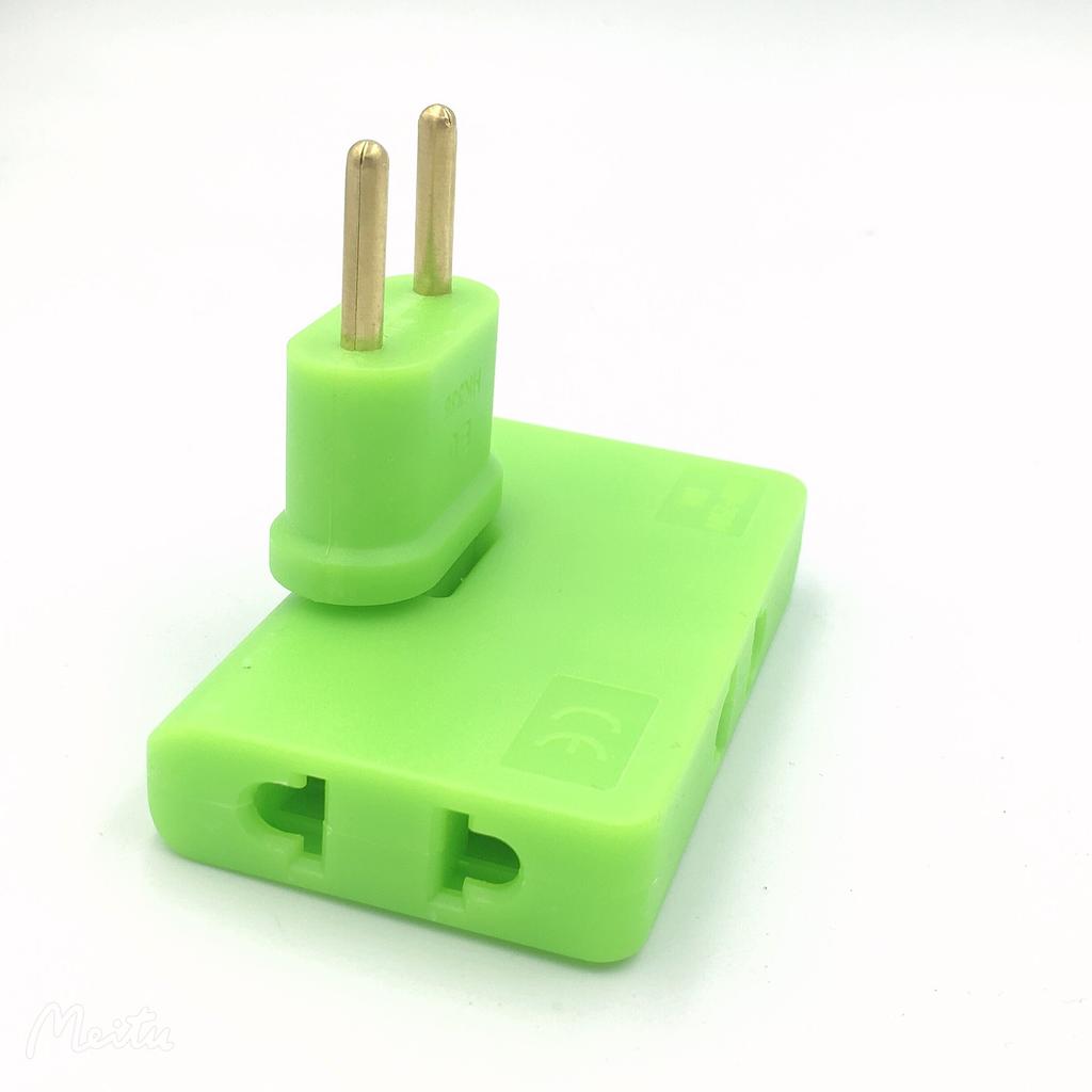 Rotate Plug Eu Converter One In Three 180 Degree Extension Plug Multi Plug Mini Slim Wireless Outlet Adapter Light Convenient