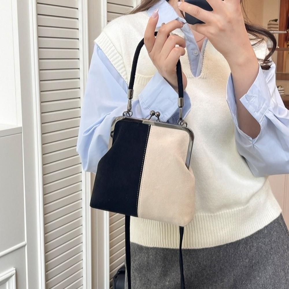 Portable Vintage Style Women Handbag Versatile Fashionable Designer Shoulder Bag Navy Blue Lady‘s Denim Purses Crossbody Bags