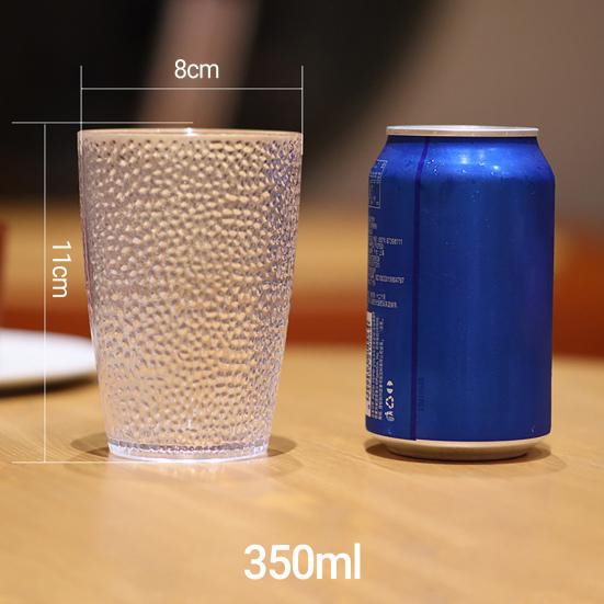 Trinkbecher Wiederverwendbar Hitzebeständig Verdickt Acryl Gepunktet Bar Restaurant Wasserbecher