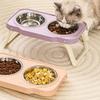 Anti-flip Pet High Footed Bowl Non-Slip Elevated Pet Feeder Bowl  Pet Supplies
