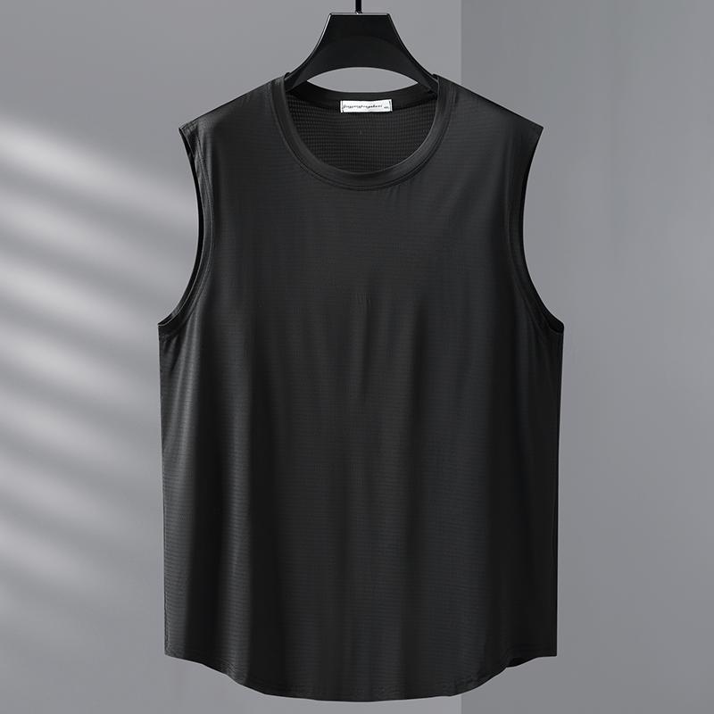 Taglie Forti 4XL-10XL T-shirt Oversize Senza Maniche da Uomo Top Estivi T-shirt Casual Abbigliamento Estivo