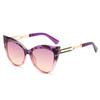  New Vintage Female Cat Eye Sunglasses For Women Men Fashion Oversized Framle Sun Glasses Gradient Shades UV400 Eyewear