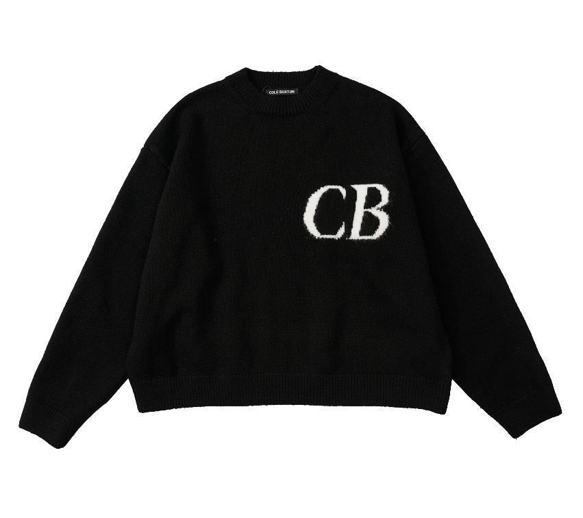 Unisex Trendy Logo Knit Sweater & Casual Shorts Combo