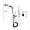 Bathroom Sink Faucet with Pull Out Sprayer Kitchen Flexible 2 Water Modes,